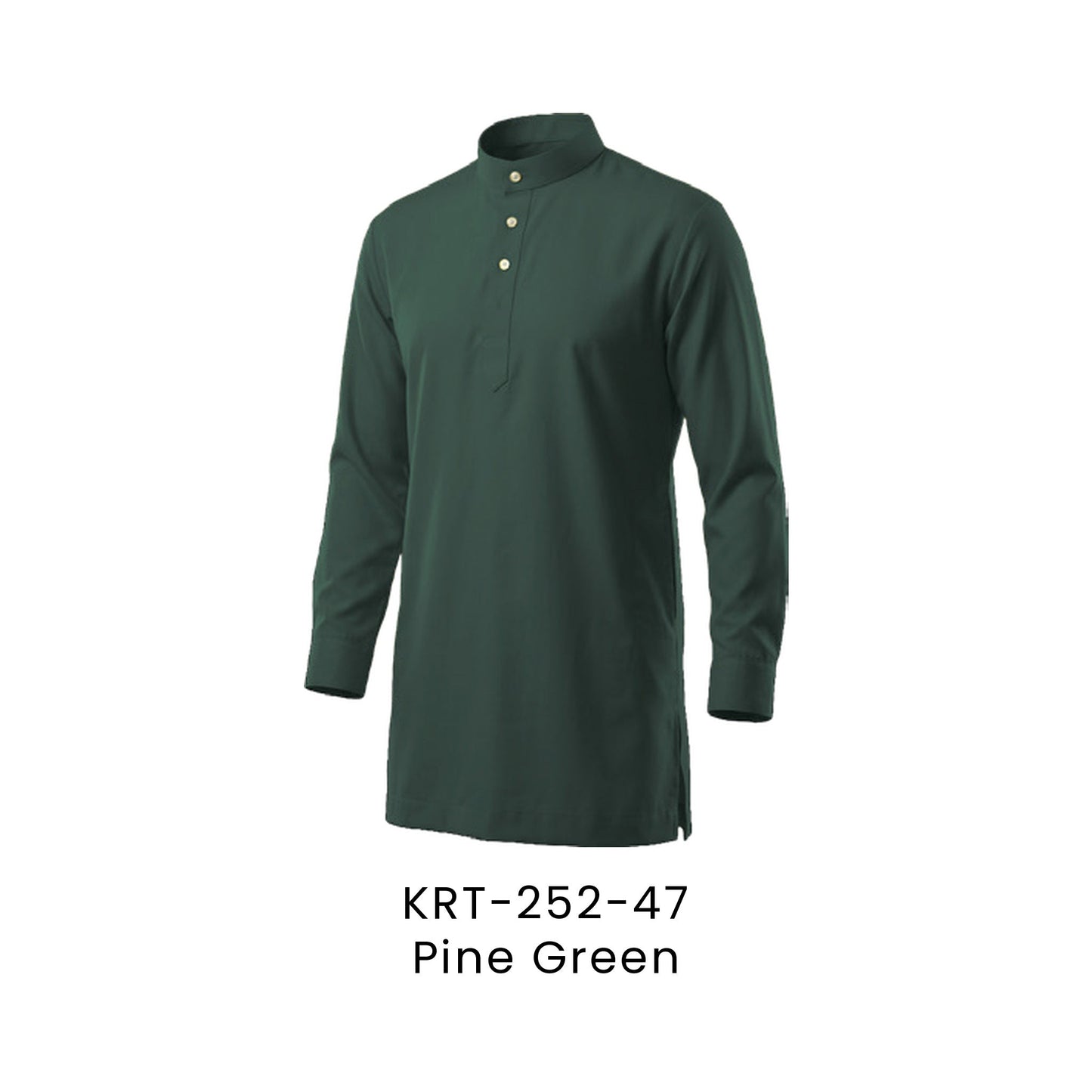 Kurta Cekak Musang - Toyobo | 170gsm | KRT-252 Regular Fit | Pine Green | KRT-252-47 | Artiztee