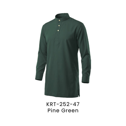 Kurta Cekak Musang - Toyobo | 170gsm | KRT-252 Regular Fit | Pine Green | KRT-252-47 | Artiztee