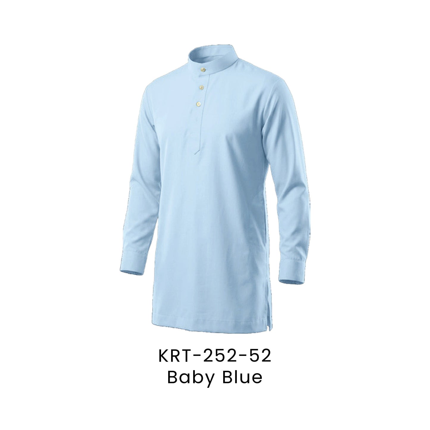 Kurta Cekak Musang - Toyobo | 170gsm | KRT-252 Regular Fit | Baby Blue | KRT-252-52 | Artiztee