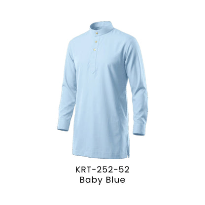 Kurta Cekak Musang - Toyobo | 170gsm | KRT-252 Regular Fit | Baby Blue | KRT-252-52 | Artiztee