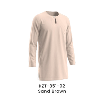 Kurta Teluk Belanga - Toyobo | 170gsm | KZT-351 Slim Fit | Sand Brown | KZT-351-92 | Artiztee