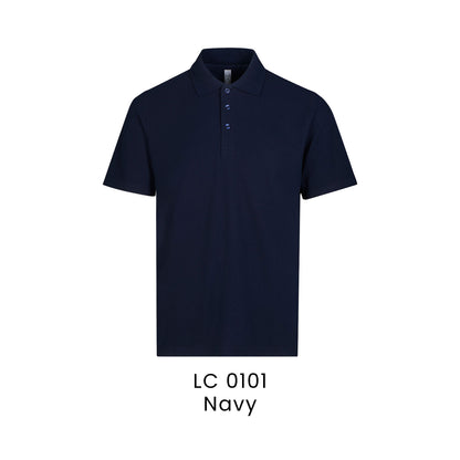 LC 0101 Navy - LC01 premium CVC polo shirt