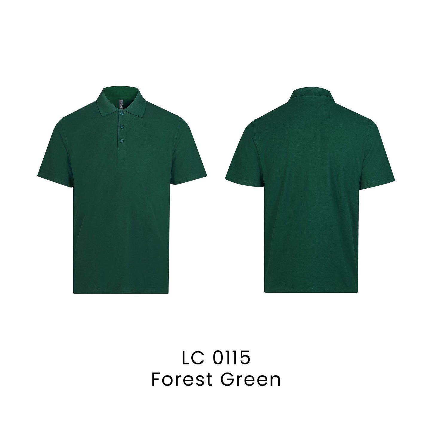 LC 0115 Forest Green - LC01 premium CVC polo shirt
