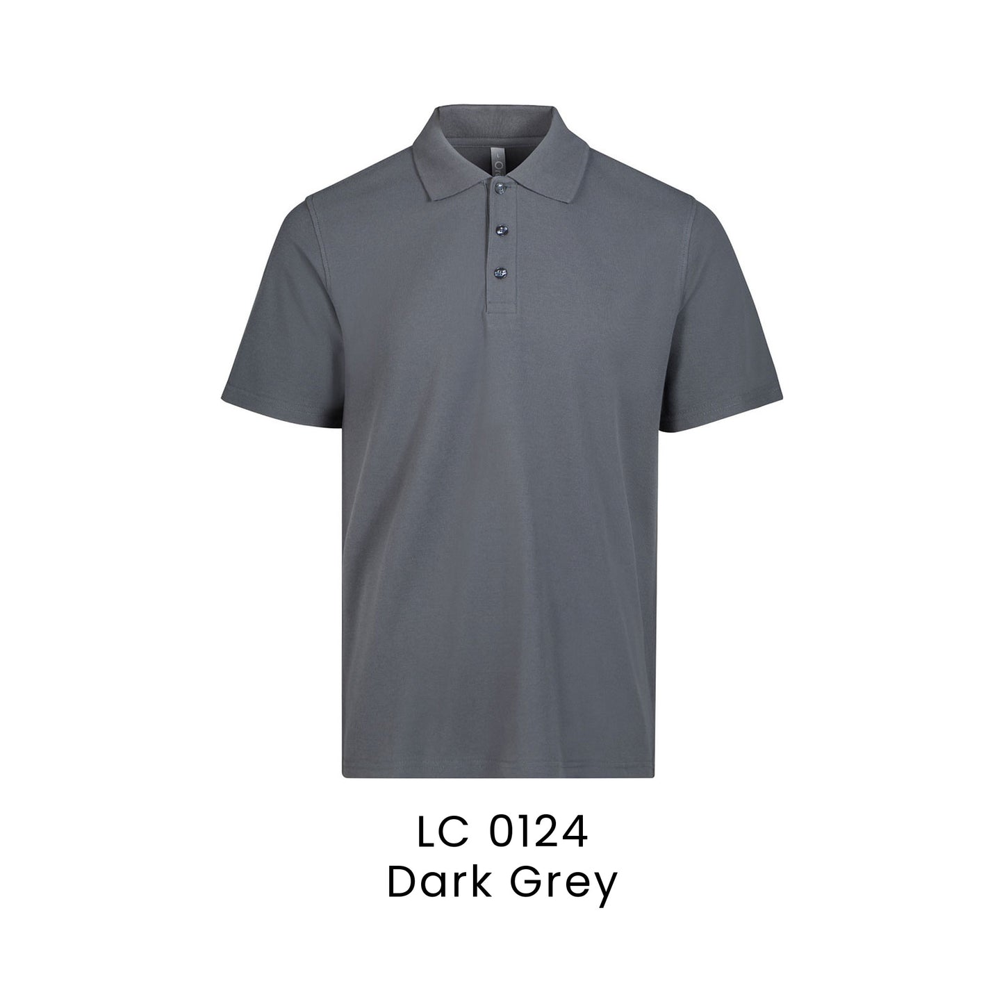 LC 0124 Dark Grey - LC01 premium CVC polo shirt