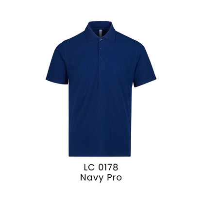 LC 0178 Navy Pro - LC01 premium CVC polo shirt
