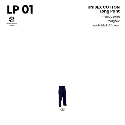 LP01 size chart from 27 to 42 with measurements