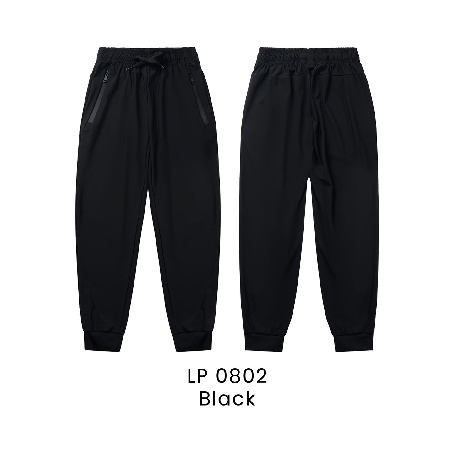 LP 0802 Black - LP08 kids sports long pant