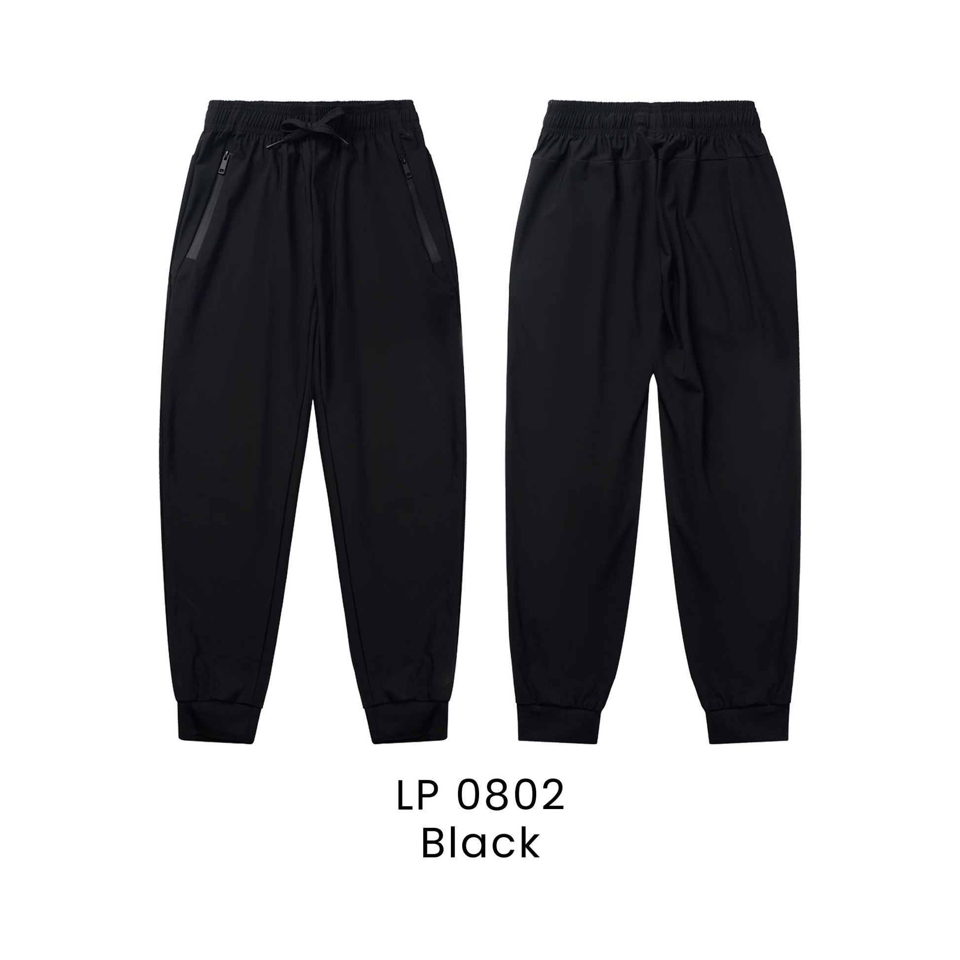 LP 0802 Black - LP08 kids sports long pant