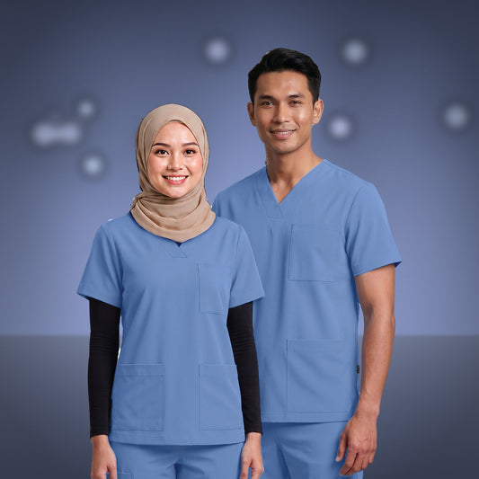 Medical Scrub - Unisex Top Only | MT-857 | Model | Artiztee