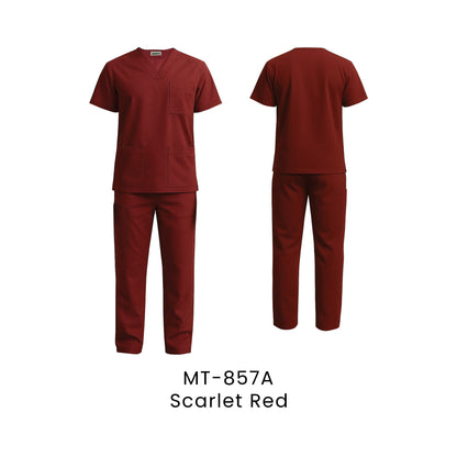 Medical Scrub - Unisex Top Only | MT-857 | Scarlet Red | MT-857A | Artiztee