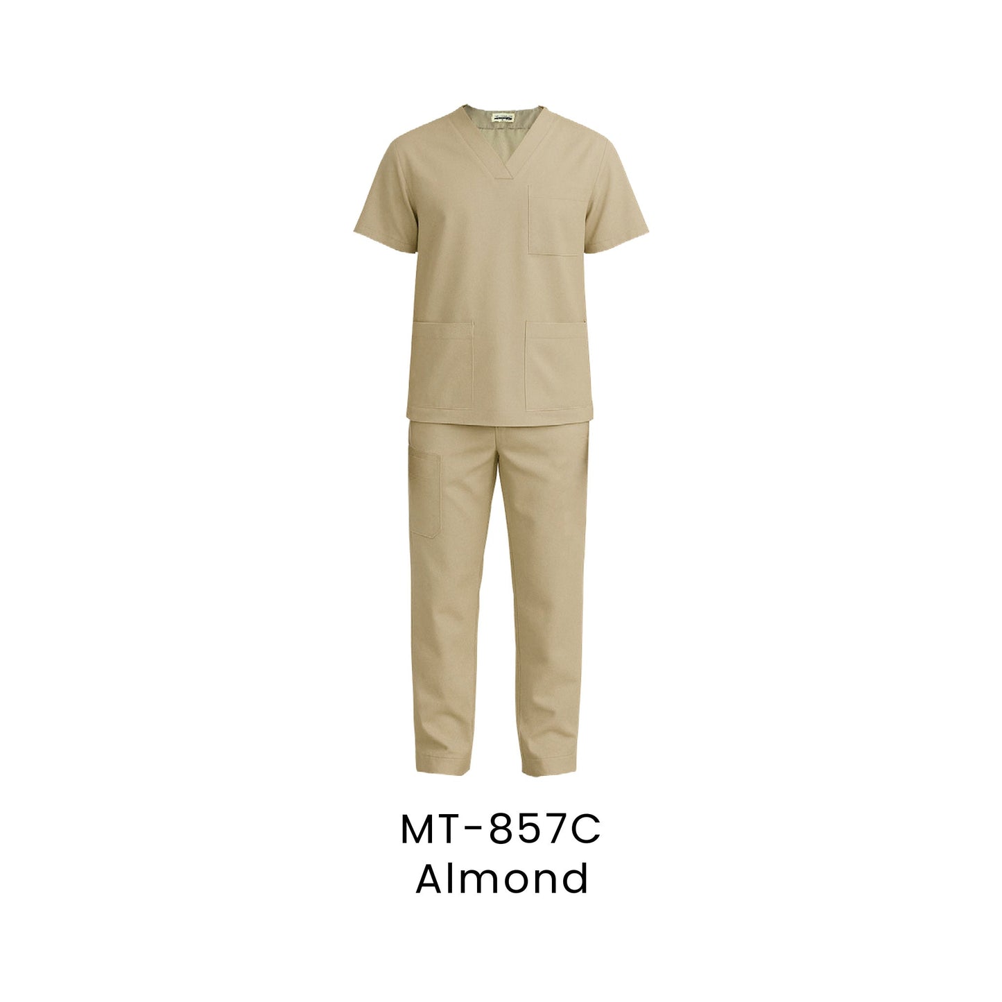 Medical Scrub - Unisex Top Only | MT-857 | Almond | MT-857C | Artiztee