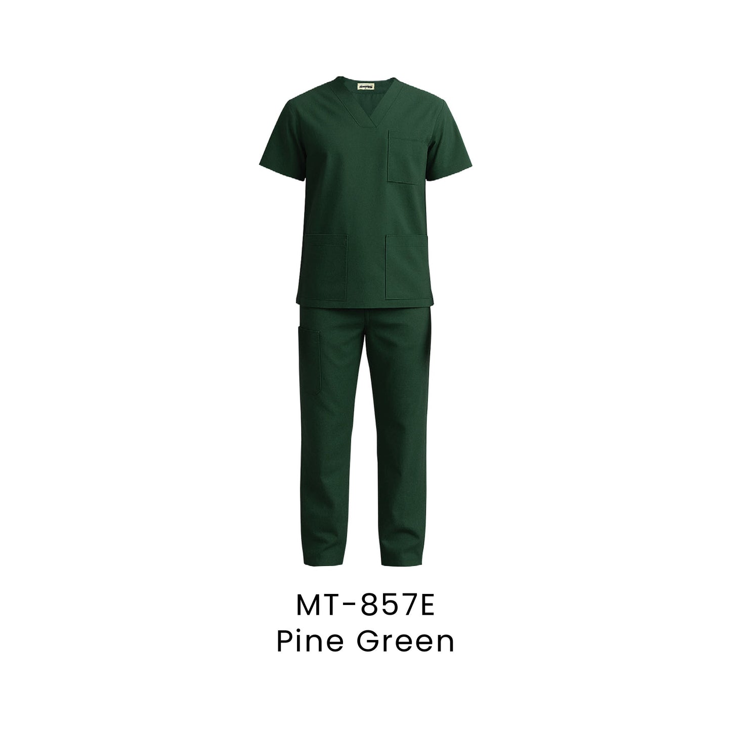 Medical Scrub - Unisex Top Only | MT-857 | Pine Green | MT-857E | Artiztee