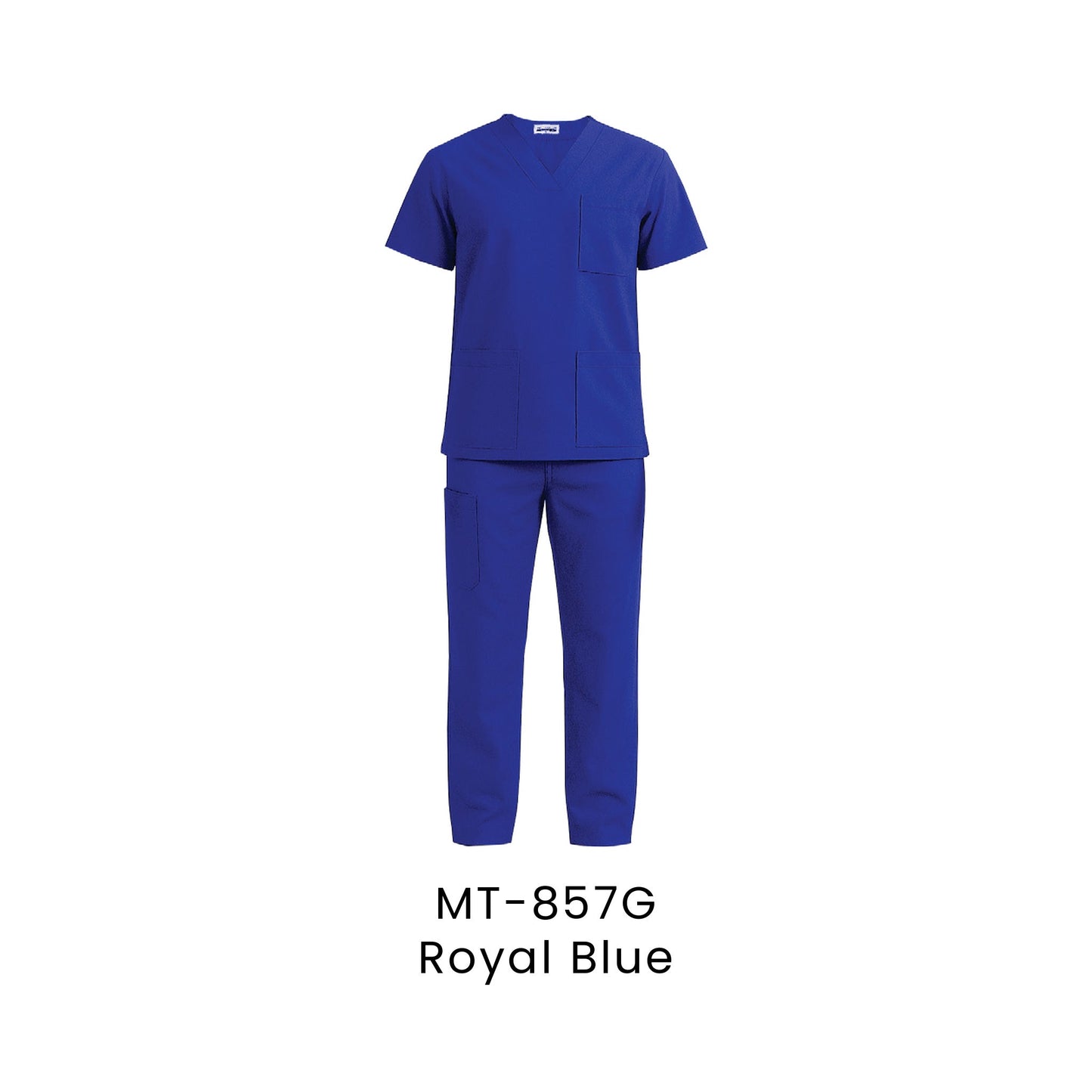 Medical Scrub - Unisex Top Only | MT-857 | Royal Blue | MT-857G | Artiztee