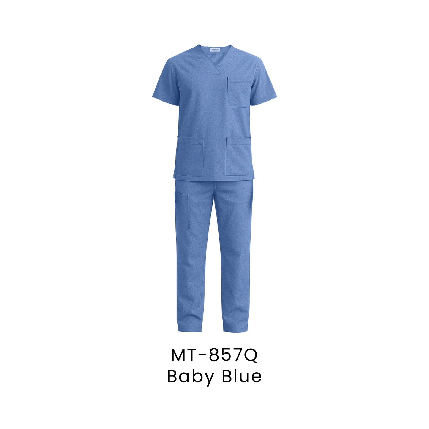 Medical Scrub - Unisex Top Only | MT-857 | Baby Blue | MT-857Q | Artiztee