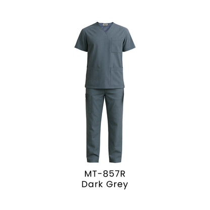 Medical Scrub - Unisex Top Only | MT-857 | Dark Grey | MT-857R | Artiztee