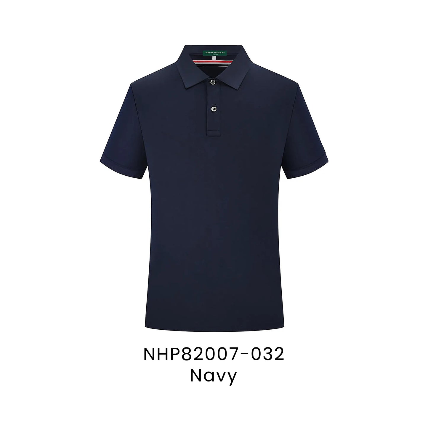 NHP82007-032 Navy - NHP82007 Eminent unisex polo in 69.4% cotton 25.5% polyester 5.1% spandex 200gsm