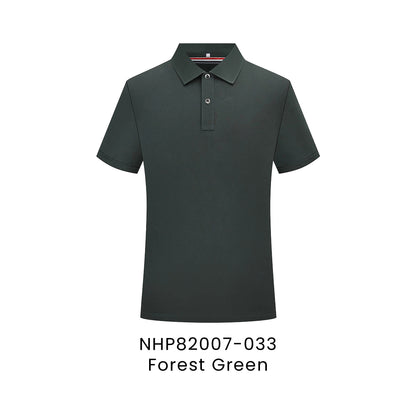 NHP82007-033 Forest Green - NHP82007 Eminent unisex polo in 69.4% cotton 25.5% polyester 5.1% spandex 200gsm