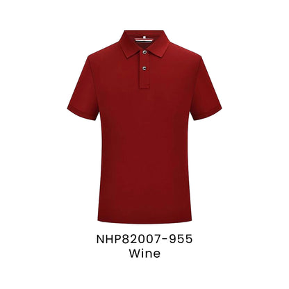 NHP82007-955 Wine - NHP82007 Eminent unisex polo in 69.4% cotton 25.5% polyester 5.1% spandex 200gsm