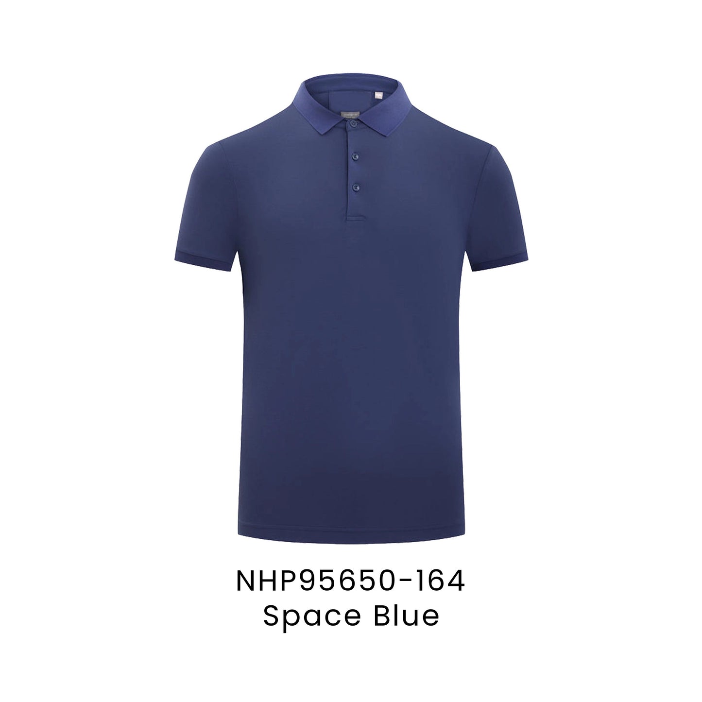 NHP95650-164 Space Blue - NHP95650 Lumin unisex polo in 50% polyester 45% cotton 5% spandex 200gsm