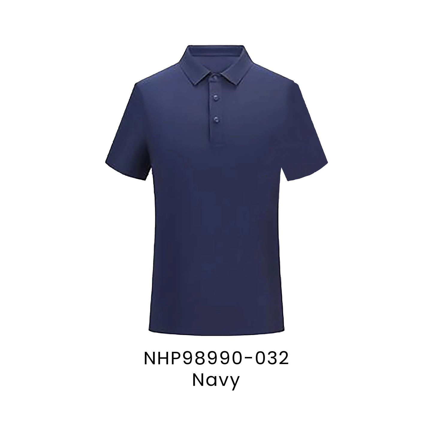 NHP98990-032 Navy - NHP98990 Noble unisex polo in 86.3% nylon 13.7% spandex 165gsm