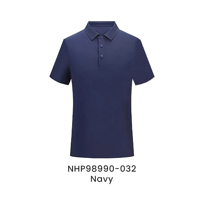 NHP98990-032 Navy - NHP98990 Noble unisex polo in 86.3% nylon 13.7% spandex 165gsm