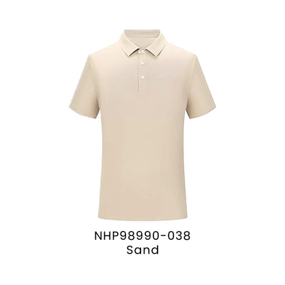 NHP98990-038 Sand - NHP98990 Noble unisex polo in 86.3% nylon 13.7% spandex 165gsm