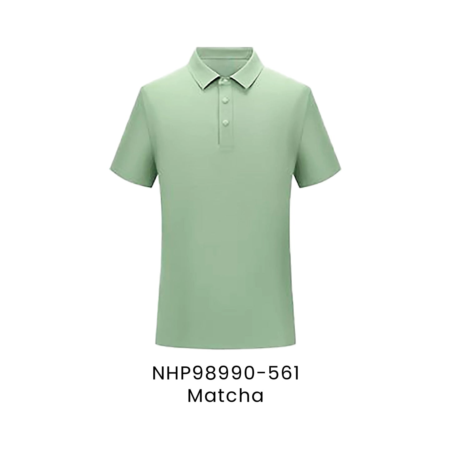 NHP98990-561 Matcha - NHP98990 Noble unisex polo in 86.3% nylon 13.7% spandex 165gsm