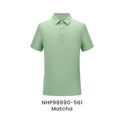 NHP98990-561 Matcha - NHP98990 Noble unisex polo in 86.3% nylon 13.7% spandex 165gsm