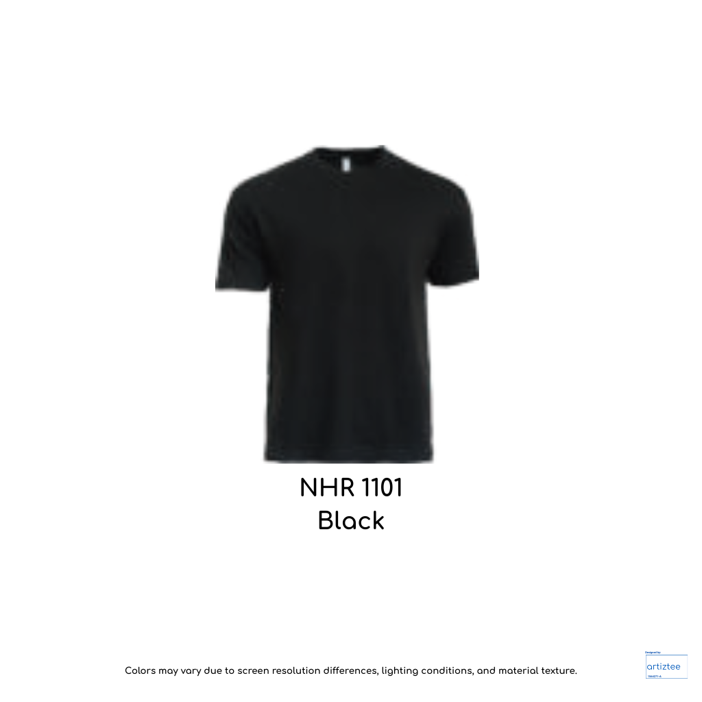 T-Shirt Adult Crew Neck Unisex 160gsm Black | NHR1101