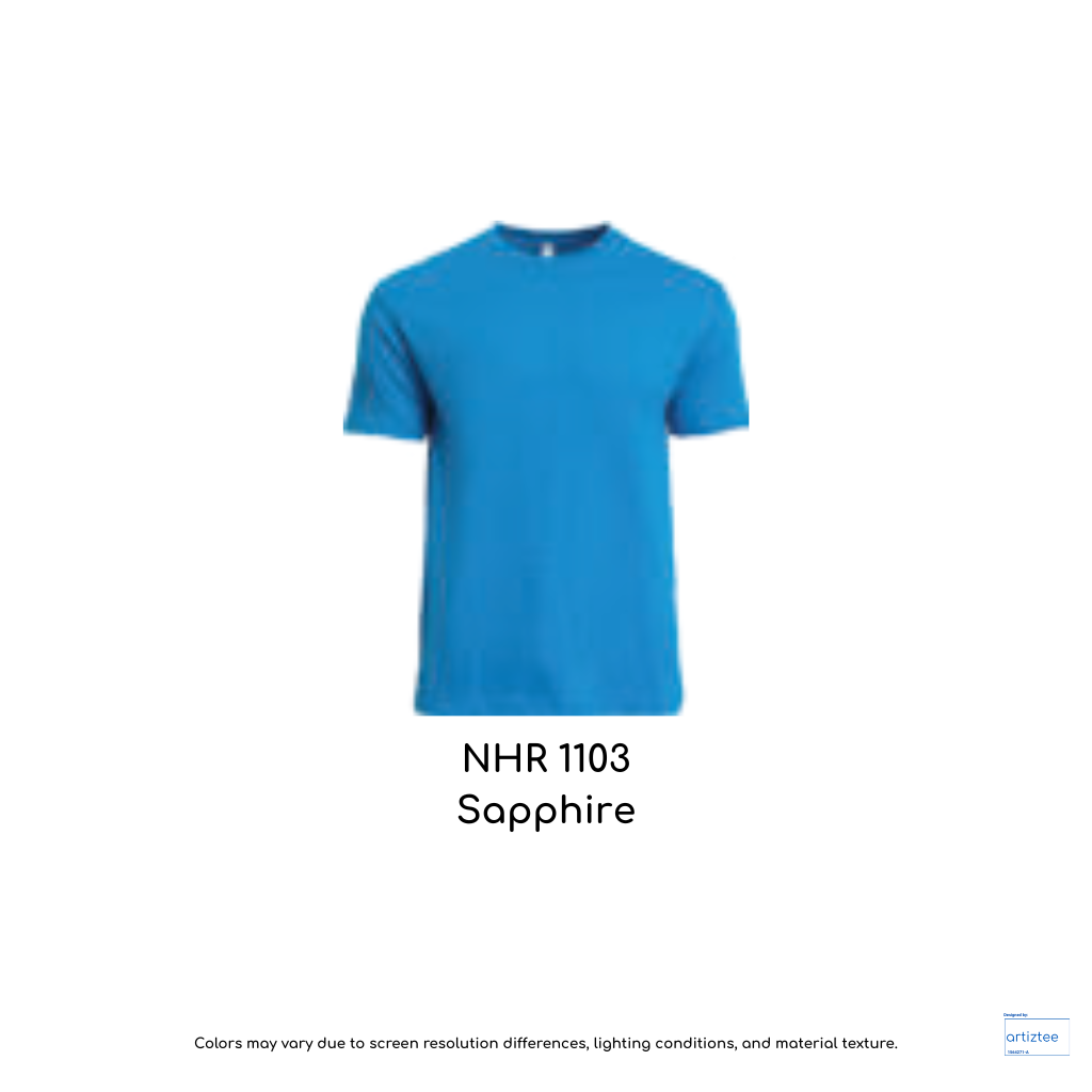 T-Shirt Adult Crew Neck Unisex 160gsm Sapphire | NHR1103
