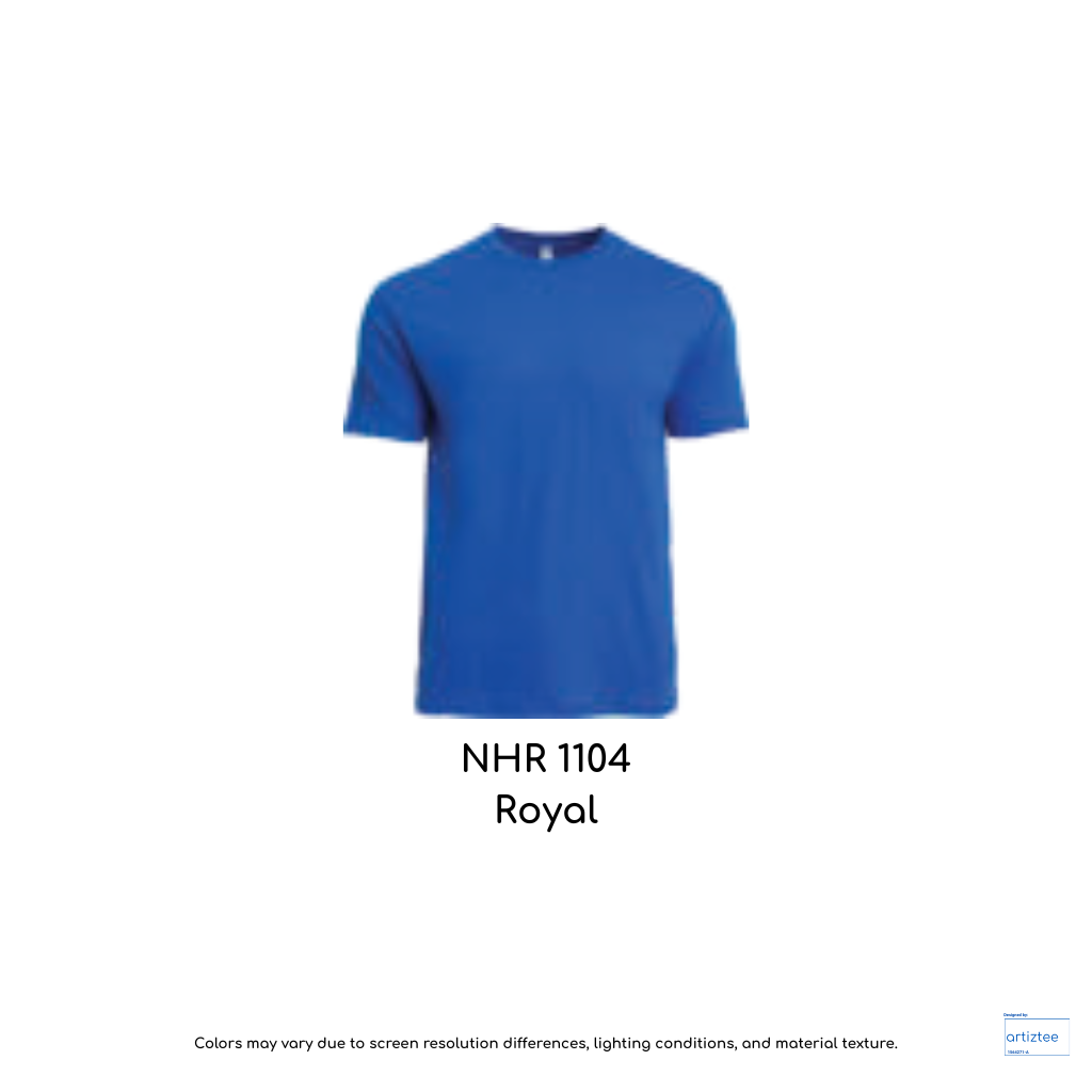 T-Shirt Adult Crew Neck Unisex 160gsm Royal | NHR1104