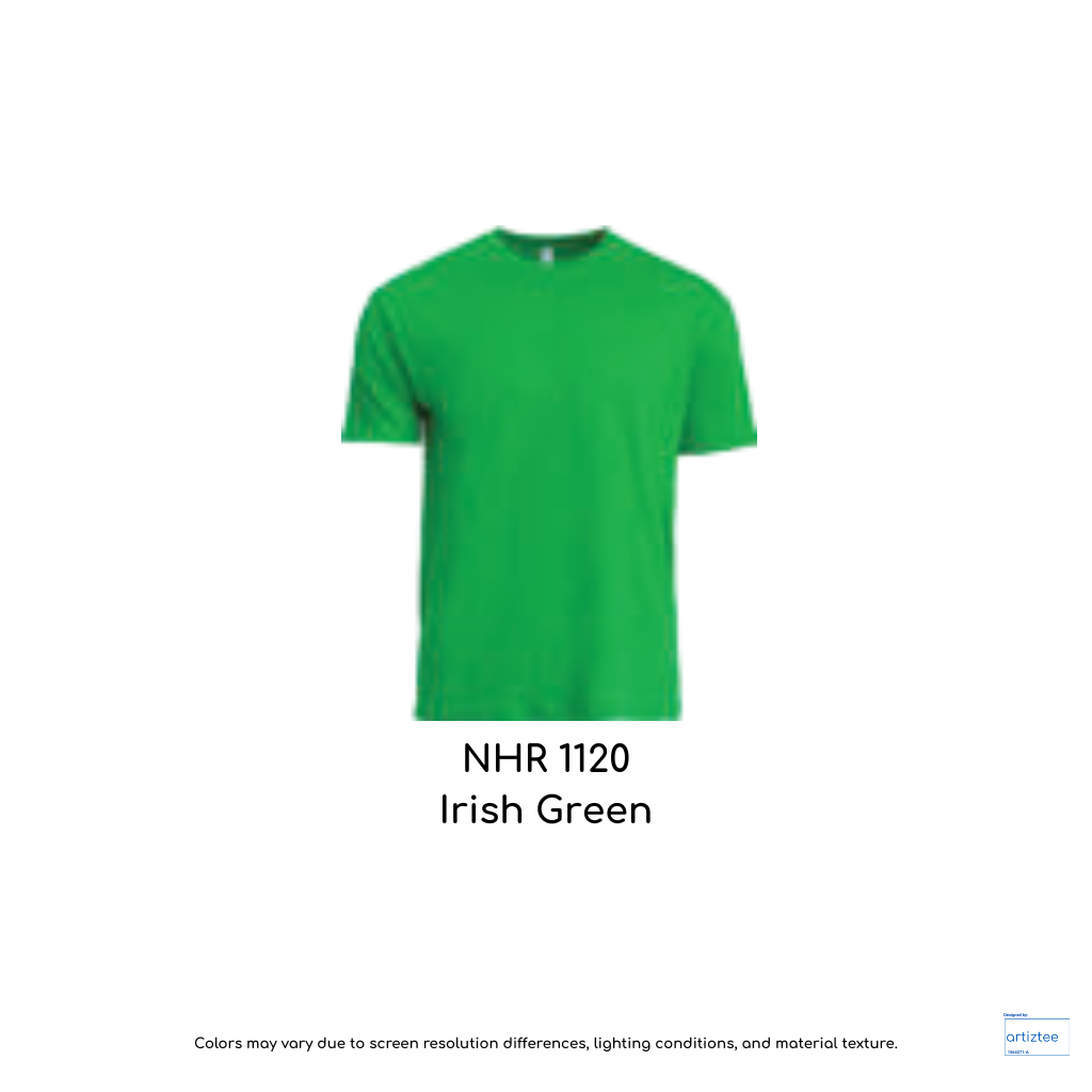T-Shirt Adult Crew Neck Unisex 160gsm Irish Green | NHR1120