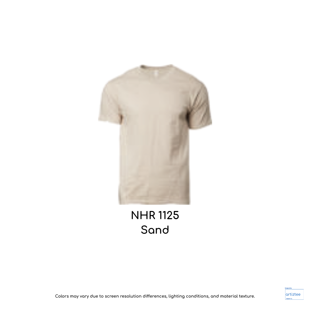 T-Shirt Adult Crew Neck Unisex 160gsm Sand | NHR1125