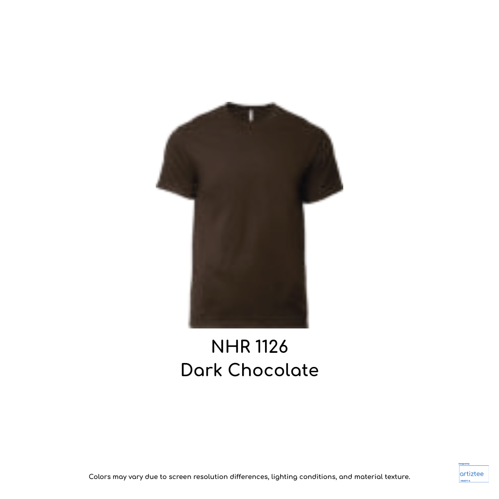 T-Shirt Adult Crew Neck Unisex 160gsm Dark Chocolate | NHR1126