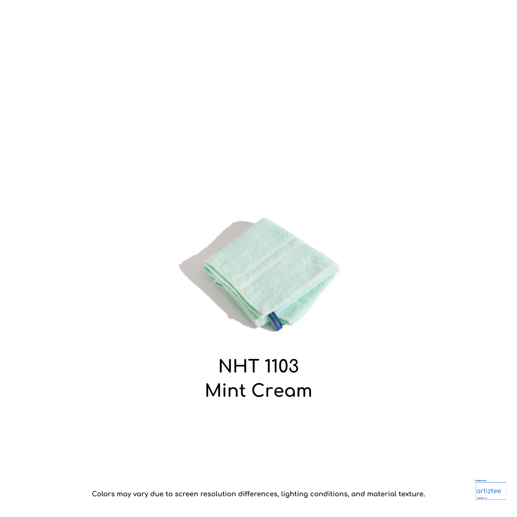 NHT1103 Mint Cream hand towel soft touch 80gsm
