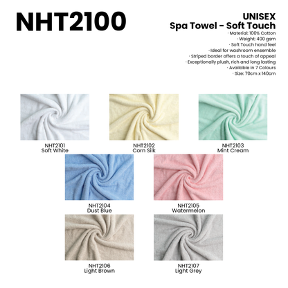 Spa Towel - Soft Touch | 400gsm | NHT2100 | Artiztee | Collection | Size Chart