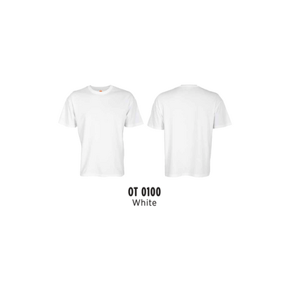 Custom Oversized T-Shirt - Unisex Oversized Short Sleeve T-Shirt | Plain | White | OT0100