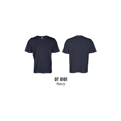 Custom Oversized T-Shirt - Unisex Oversized Short Sleeve T-Shirt | Plain | Navy | OT0101