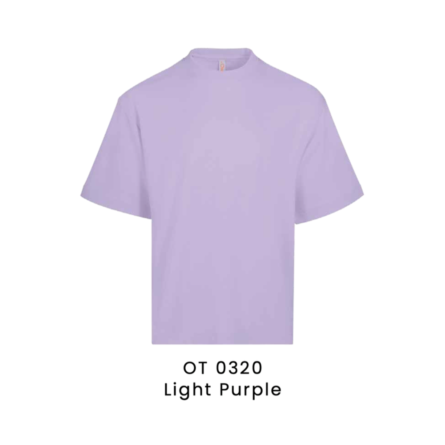 OT0320 Light Purple premium oversized t-shirt 280gsm unisex – custom logo printing & embroidery Malaysia