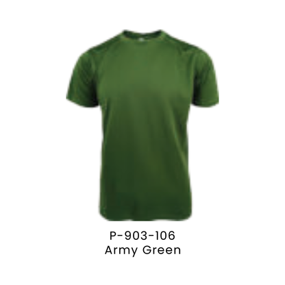 T-Shirt - AIRtec Quick Dry Microfiber Mini Mesh Unisex 150gsm | Army Green | P-903-106 | Artiztee