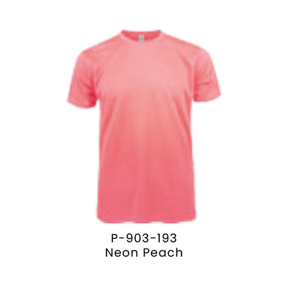 T-Shirt - AIRtec Quick Dry Microfiber Mini Mesh Unisex 150gsm | Neon Peach | P-903-193 | Artiztee