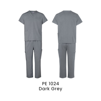 PE 1024 Dark Grey - PE10 medical scrub set