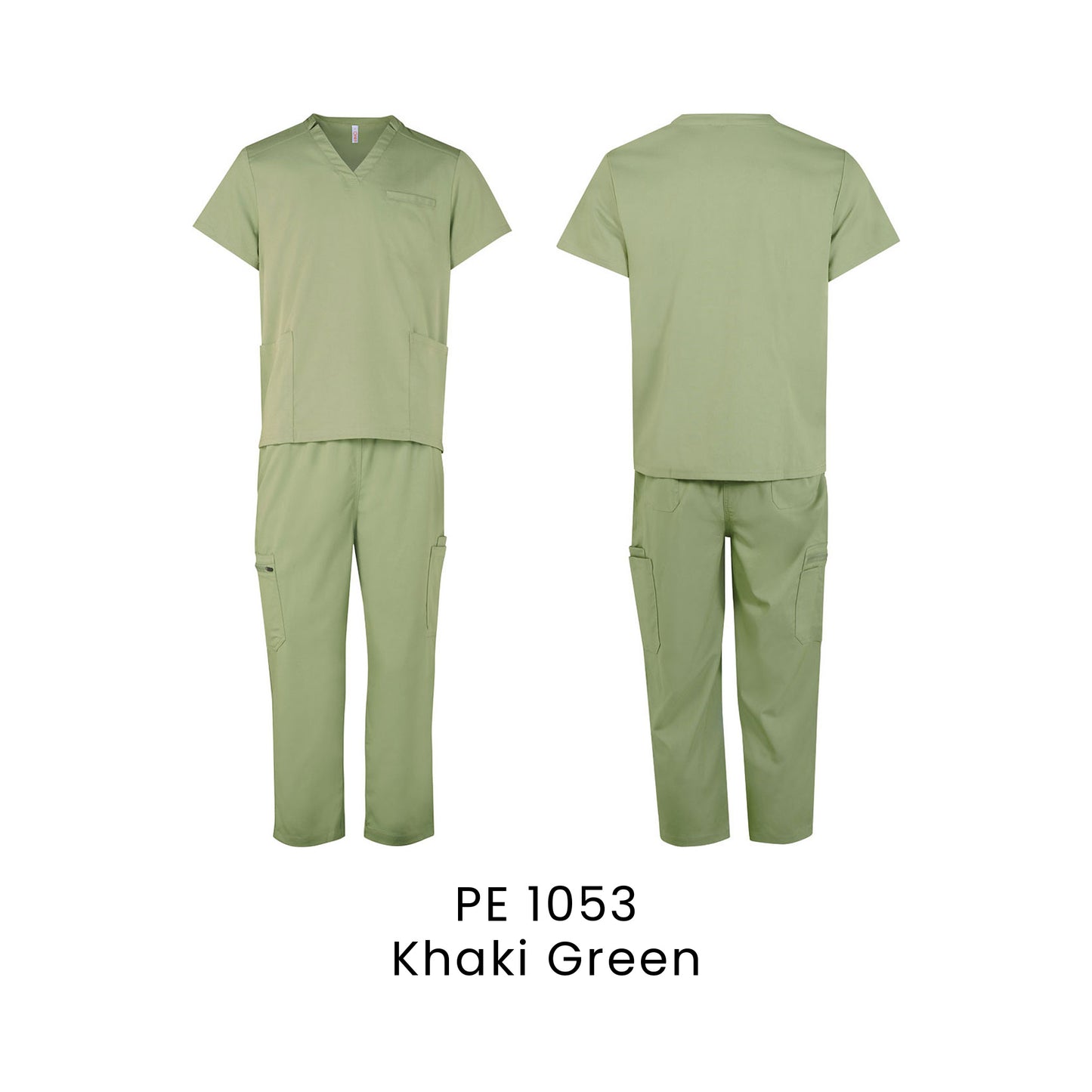 PE 1053 Khaki Green - PE10 medical scrub set