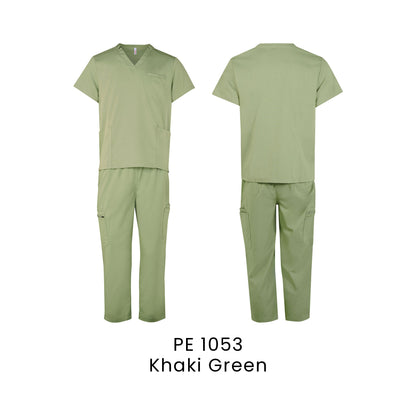 PE 1053 Khaki Green - PE10 medical scrub set
