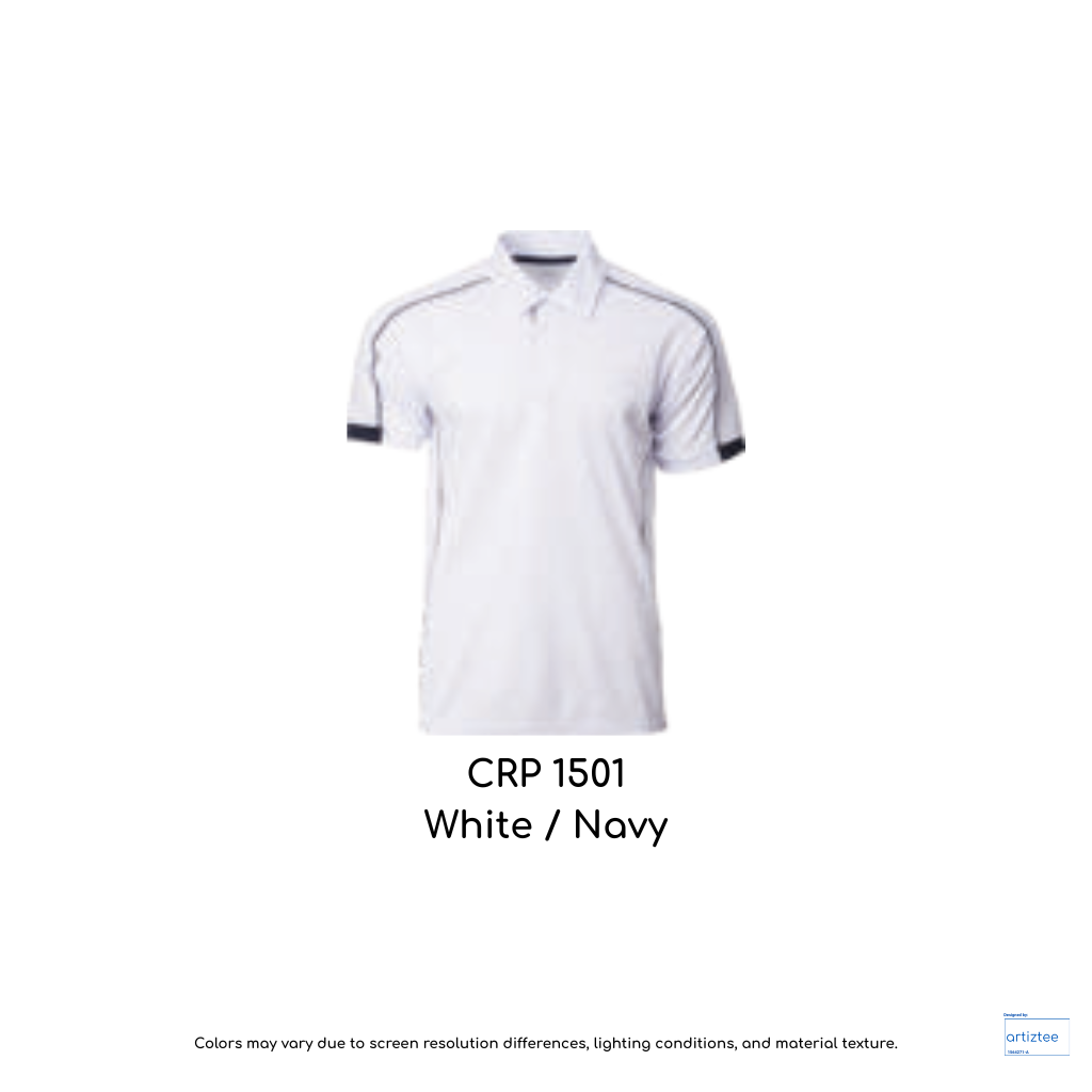 Polo Finisher Unisex 160gsm CRP1501 White Navy