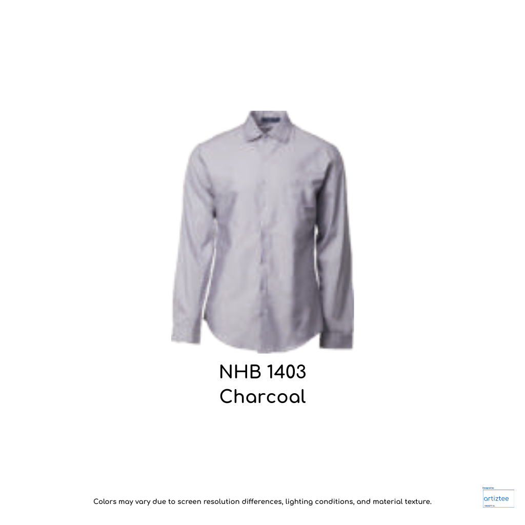 Premium Oxford Shirt Unisex 160gsm NHB1403 Charcoal