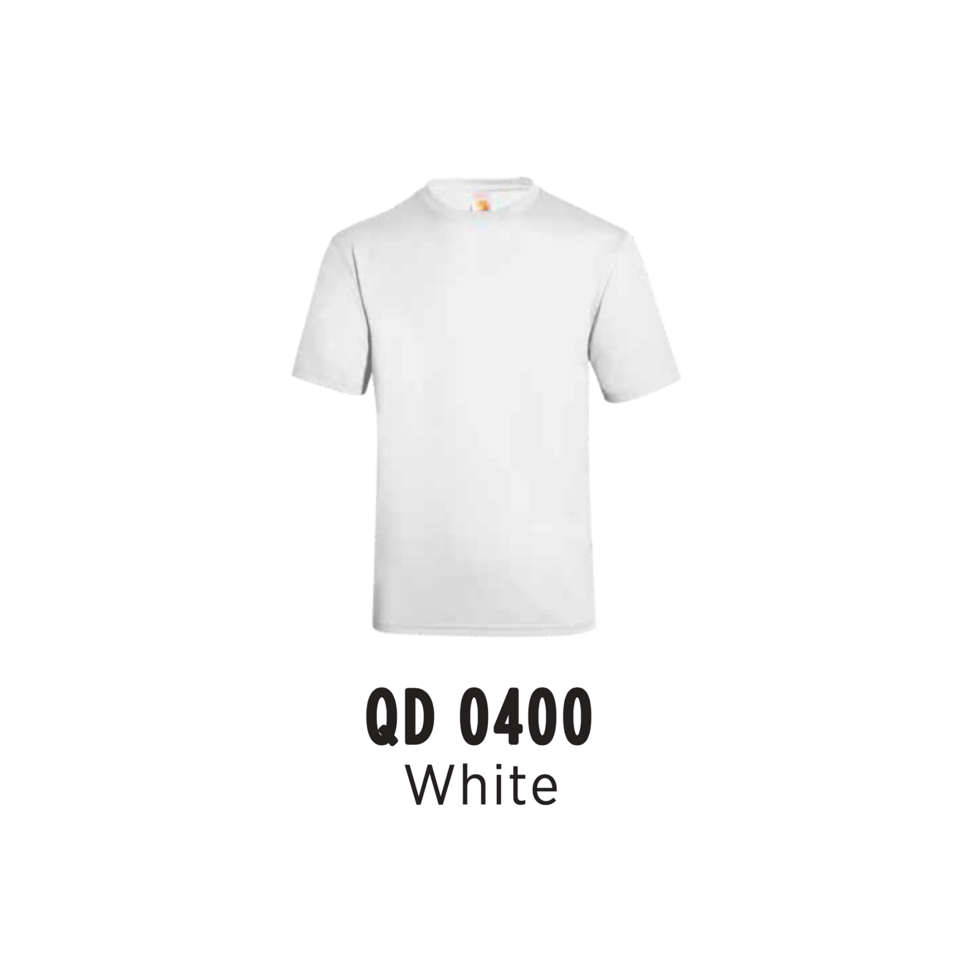 Custom T-Shirt - Unisex Microfibre Eyelet Short Sleeve T-Shirt | Plain | White | QD0400