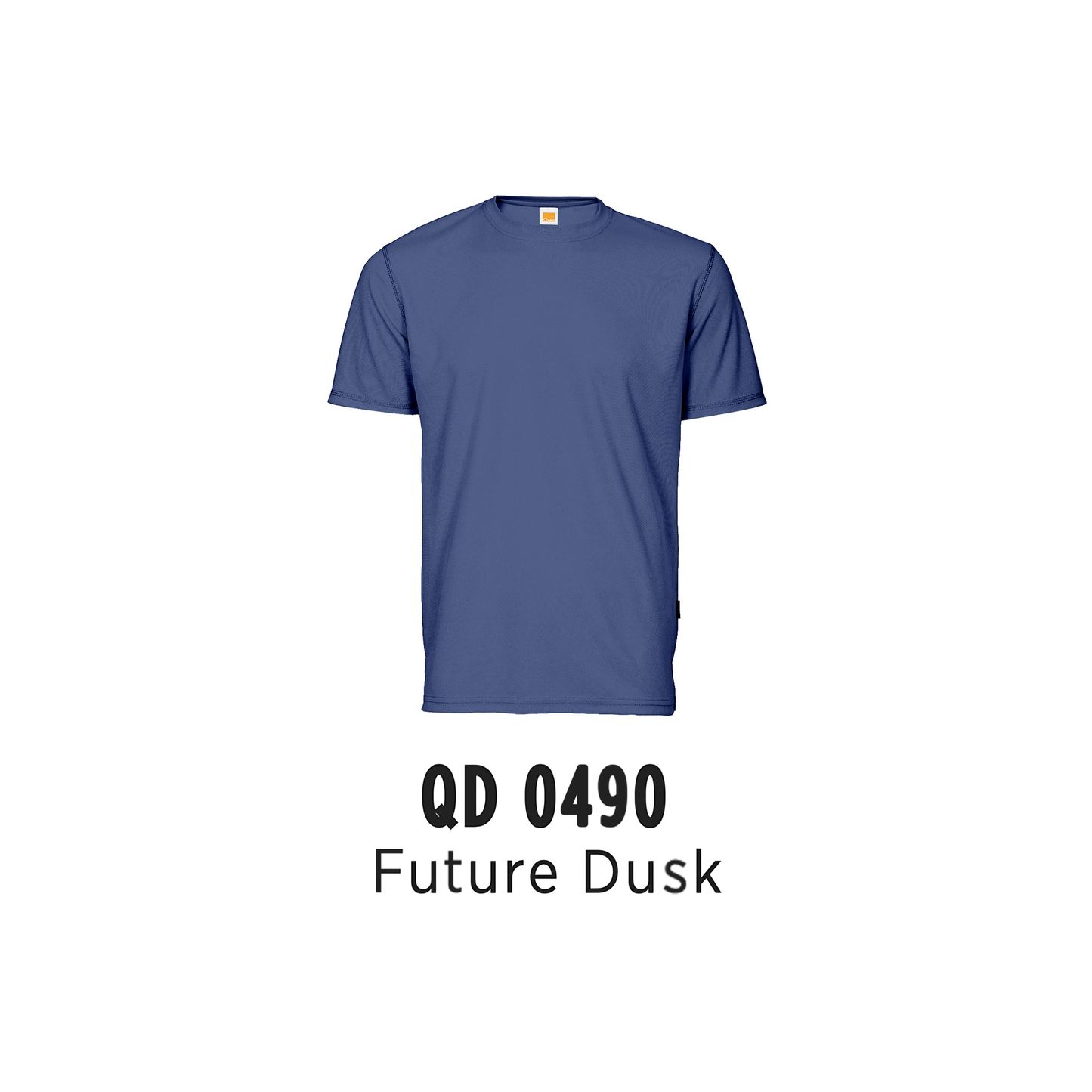 Custom T-Shirt - Unisex Microfibre Eyelet Short Sleeve T-Shirt | Plain | Future Dusk | QD0490