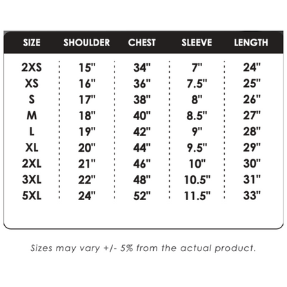 Size Chart for Custom Polo - Unisex Microfibre Eyelet Short Sleeve Polo Shirt | Plain | QD06