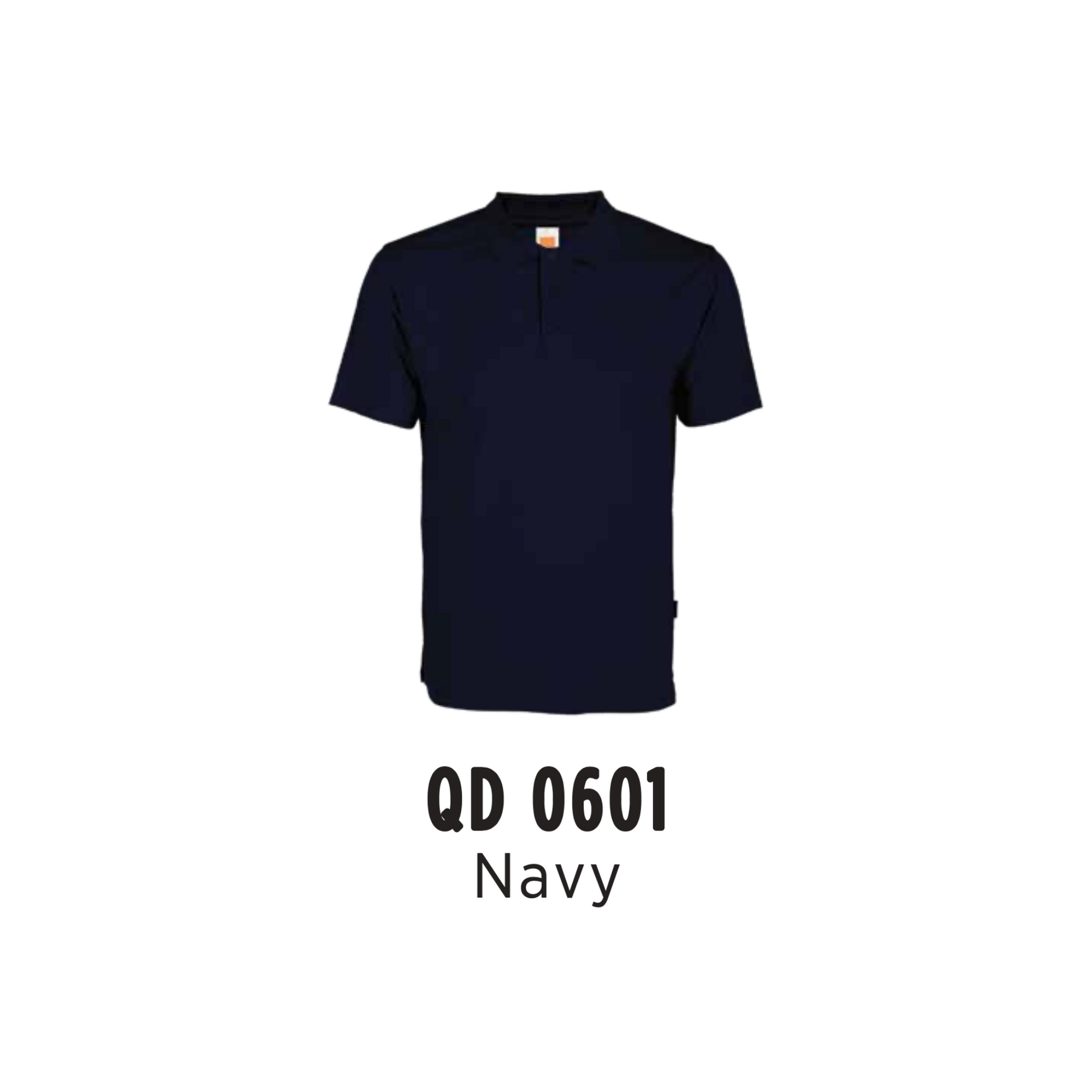 Custom Polo - Unisex Microfibre Eyelet Short Sleeve Polo Shirt | Plain | Navy | QD0601